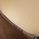 Michael Kors Faux Leather Two Tone Brown Zipper Front Dress Size 2 Photo 10