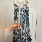 Farm Rio Off-White Ana Tapestry Fish Strap Maxi Dress Photo 6