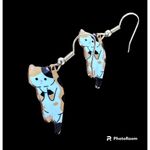 Calico Cat Earrings New Small Kitty Lover Dangle Hooks Christmas Birthda… Photo 9