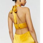 Reformation ππ Nerida Silk Dress ~ Tumeric 10 NWT Photo 4