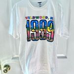 Jerzees NWOT Wildwood NJ 1999 White Graphic Tee SMALL Photo 0