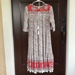 Sundance  All At Sea Floral Boho Midi Dress Size XS Photo 3