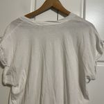 Aerie  White Pocket T-Shirt Relaxed Fit Short Sleeve Casual Womens Top‎ Photo 7