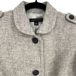 Banana Republic  Tweed Wool Blend Peacoat Gray Size Medium Photo 2