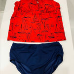 So NICE swim tankini top w/ bottom 🏖️🏝️ Red Size 18 Photo 0
