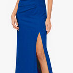 XScape  - Pandoram Long Scuba Crepe Ruffle Top Dress Photo 0