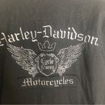 Harley Davidson  Stretch Embroidered Full Zip Long Sleeve Top T23 Photo 3