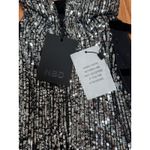 NBD NEW NWT Cedlla Mini Dress in Gunmetal Silver Sparkle size Small Photo 7
