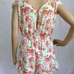 Pins and Needles Pink Floral Ruffle Romper Photo 2