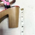 Betsey Johnson  Colorful Floral Wood Platform Dress Sandals Size 8 PENN Photo 8
