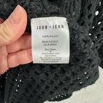 JOHN + JENN Black Long Sleeve Open Front Crochet Knit Cardigan Small Petite Size undefined Photo 4