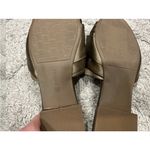 Birdies  The Songbird Mules Khaki Green Satin Quilted Sz. 8 Photo 5