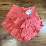 MOTHER | The Ruffle Denim Mini Skirt | 25 Pink Photo 0
