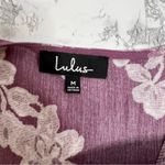 Lulus NWT Lulu’s Heart of Marigold Dusty Lavender Floral Print Wrap Maxi Dress Sz M Photo 8