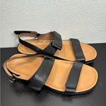 Strive Kona 10.5 / 11 Black Leather Hook and Loop Adjustable Slingback Sandal Photo 9