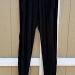tasc Black Ribbed Pants Women’s Size Large Pockets Organic Cotton Bamboo Photo 0