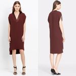 Vince NEW Satin Trim High Low Shift Dress Photo 1