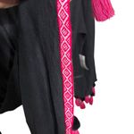 Pitusa New Mykonos Tassel Dress Black Pink Trim Pima Cotton Modal Size Standard Size M Photo 10