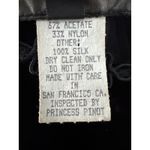 Late 80s Jeannie Nitro Gothic black velvet silk floral embroidered corset gown s Photo 15