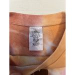 Disney Parks Minnie Mouse Womens L Tie Dye Crop Short Sleeve Sweatshirt Photo 1