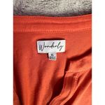 Chic Soul Wonderly Women's XL Orange Button-Up Tunic Top Long Sleeve Casual Photo 3