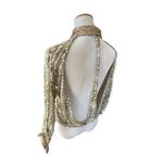 Buckle Womens  BKE Gimmicks Sequin Collar Back Collar Button Down Cutout Top - S Photo 5