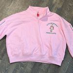 Strawberry Shortcake '79 Juniors Quarter Zip‎ Graphic Pullover Large Sweatshirt Pink Photo 0