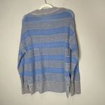 Habitual  Womens Wool Blend Blue Striped Sweater Size Large Photo 3