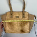Marc Fisher Tan Woven Front Tote Bag Photo 9