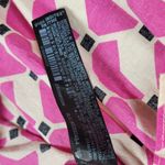 ZARA Geometric Babydoll Dress Womens Medium Pink High Low Tunic Tiered Loose Fit Photo 3