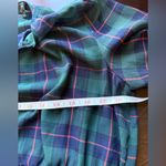 J.Crew  Glendale Tartan Plaid Dress Ruffled Navy Green Red Size Medium Photo 7