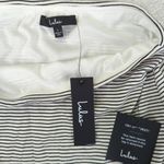 Lulus Trendy Match White Striped Ribbed Two-piece Midi Dress Tank Knit Sz Large Photo 7