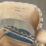 Jack Rogers  Tinsley High Wedge Sandals Metallic Gold Leather Womens Size 9 Photo 8