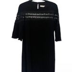 Sandro SZ 3 black lace cut out shift dress Photo 3