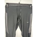 Nike  Dri-Fit Running Leggings Women's Size Medium Black Zip Legs Athleisure Photo 1