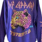 Def Leppard NWOT    SUPER SOFT FLEECE LINED PULLOVER PURPLE MEDIUM Photo 5