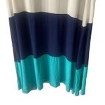 Vanilla Bay Women's Size Large Grey Striped Multicolor Maxi Skirt Photo 2