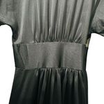 Lily Of France  Rosa Puleo-Szüle Vintage Black Lace Wrap Nightgown Chemise Slip D Photo 8