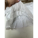 EXPRESS Y2K white crochet off shoulder Embroidered blouse crop top Sz L Photo 9