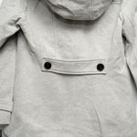 Liverpool - Gray Double-Breasted Peacoat with Removable Hood Photo 2