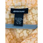 Avenue Women’s  Orange Floral Sleeveless Button up Tunic Sz 14/16 Photo 1