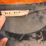 Blue Blush womens cropped tie dye long sleeve t-shirt gray /black S Photo 1