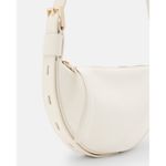 ALLSAINTS Half Moon Crossbody in White Womens Leather Bag Purse Photo 1