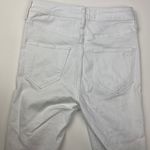 Hollister  Ultra Highrise White Denim Distressed Legging Size 1 Long Raw Hem Photo 4