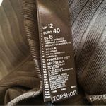 Topshop  black ribbed bandage bodycon mini dress size 8 Photo 7