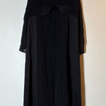 BCBGMAXAZRIA RUNWAY Black Pleated Silk Maxi Dress XS Photo 0