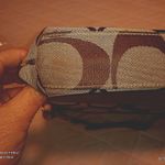 Coach  raspberry / Tan Signature Shoulder Bag Photo 3