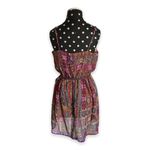 Love Reign Juniors Dress Size S Rust Burgundy Paisley Print Tank Belt Boho NEW Photo 1