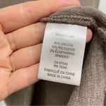 Rachel Zoe Beige Ribbed Knit Turtleneck Sweater Womens M Brown Academia Pullover Photo 7