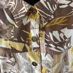 Allison Daley 14P Yellow Brown Jacket Long Sleeve Floral Contemporary Boho Chic Photo 5
